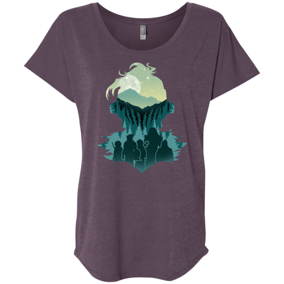 T-Shirts Vintage Purple / X-Small Team Slayer Triblend Dolman Sleeve