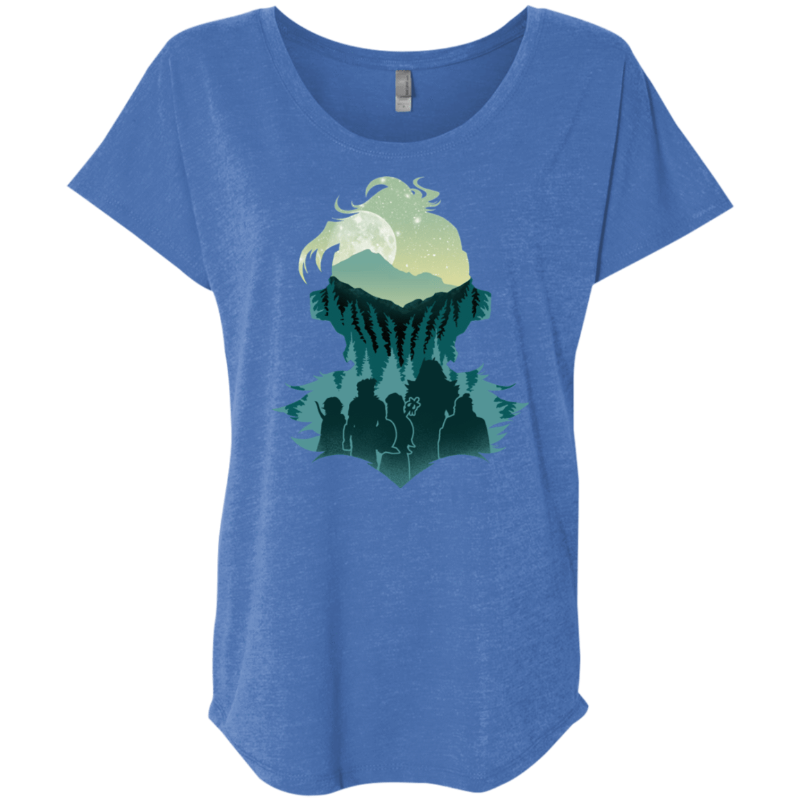 T-Shirts Vintage Royal / X-Small Team Slayer Triblend Dolman Sleeve