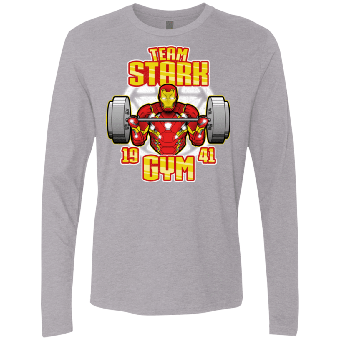 T-Shirts Heather Grey / Small Team Stark Gym Men's Premium Long Sleeve