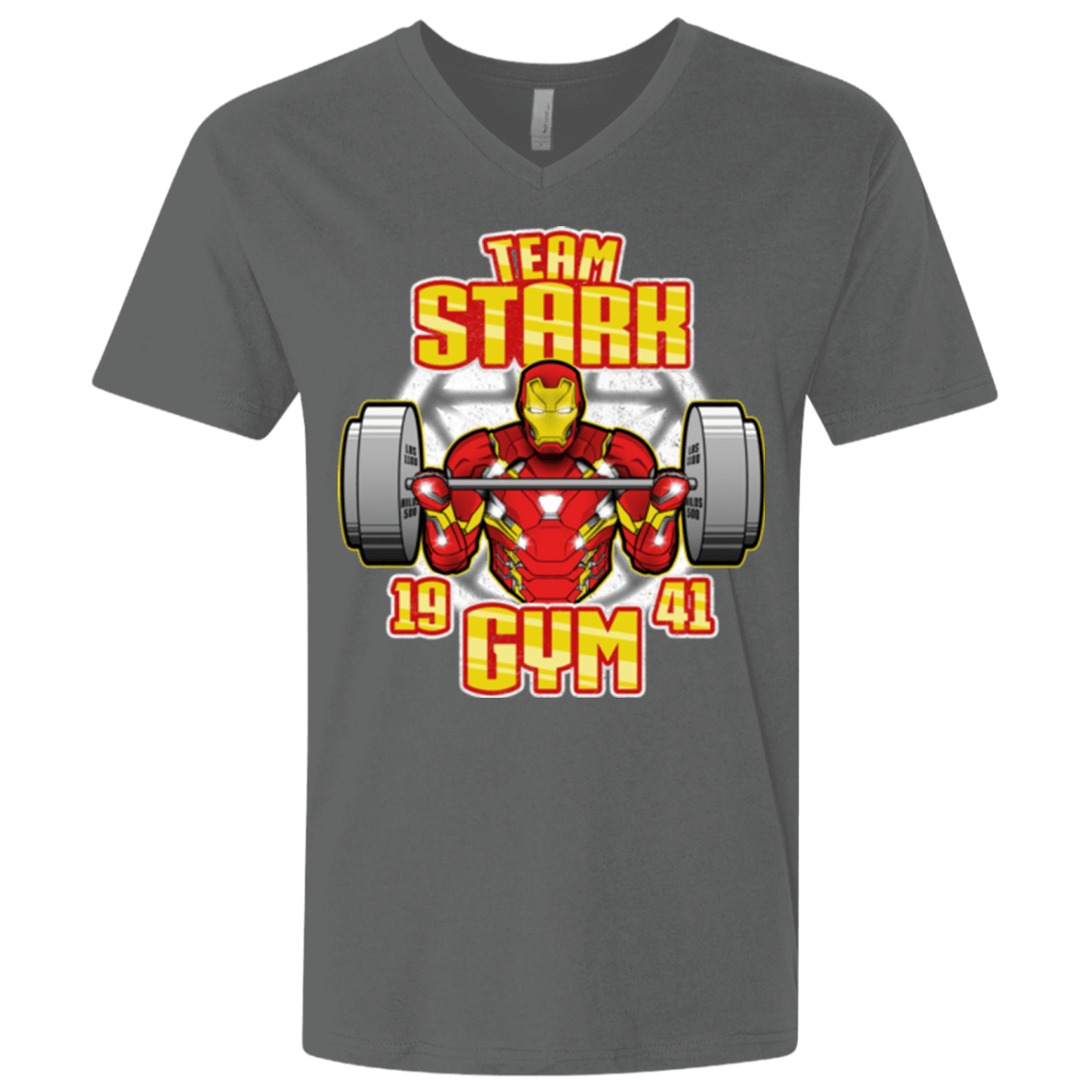 T-Shirts Heavy Metal / X-Small Team Stark Gym Men's Premium V-Neck