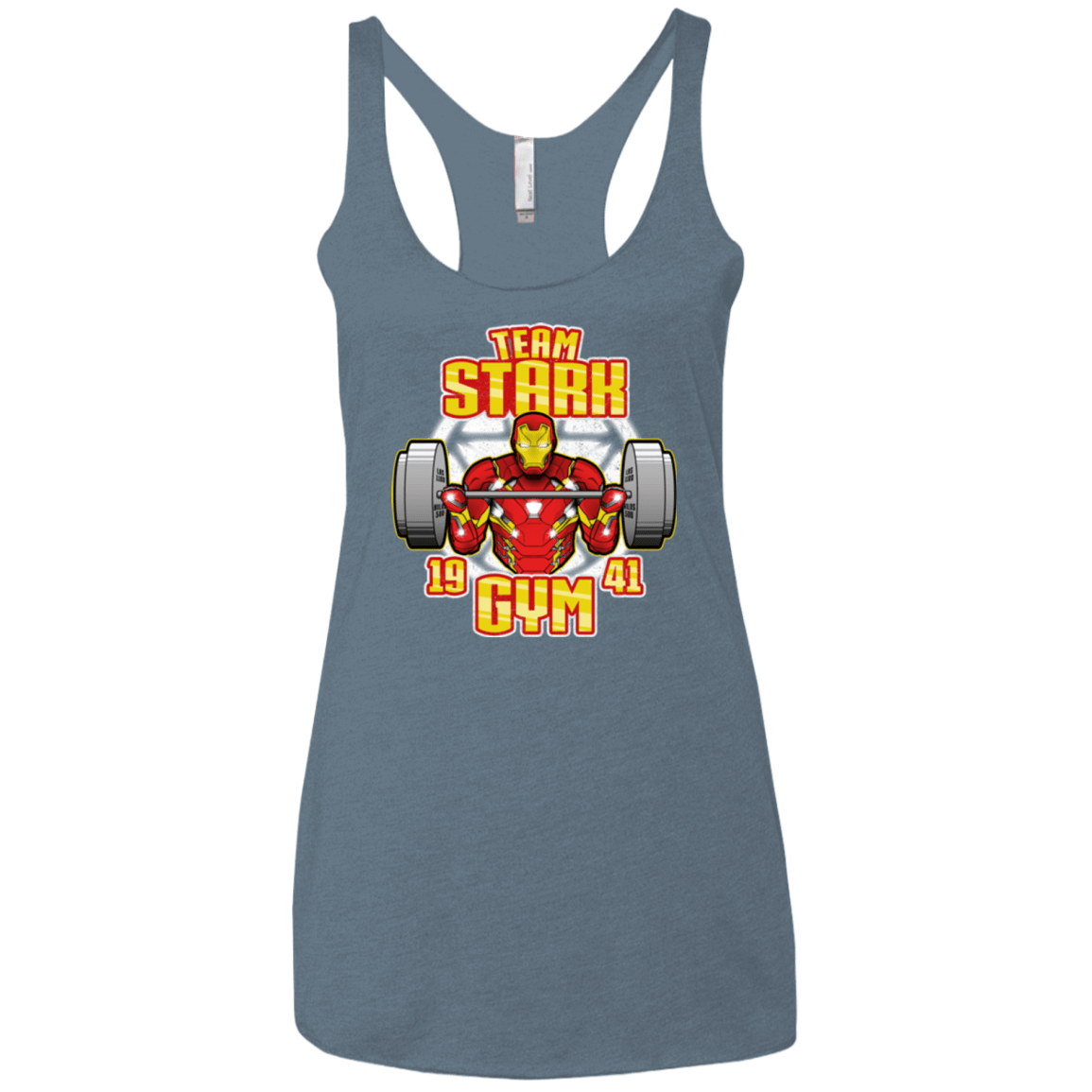 T-Shirts Indigo / X-Small Team Stark Gym Women's Triblend Racerback Tank