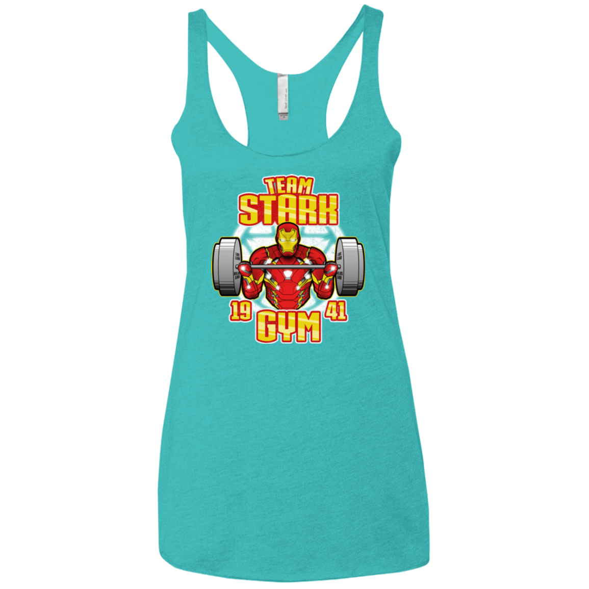 T-Shirts Tahiti Blue / X-Small Team Stark Gym Women's Triblend Racerback Tank