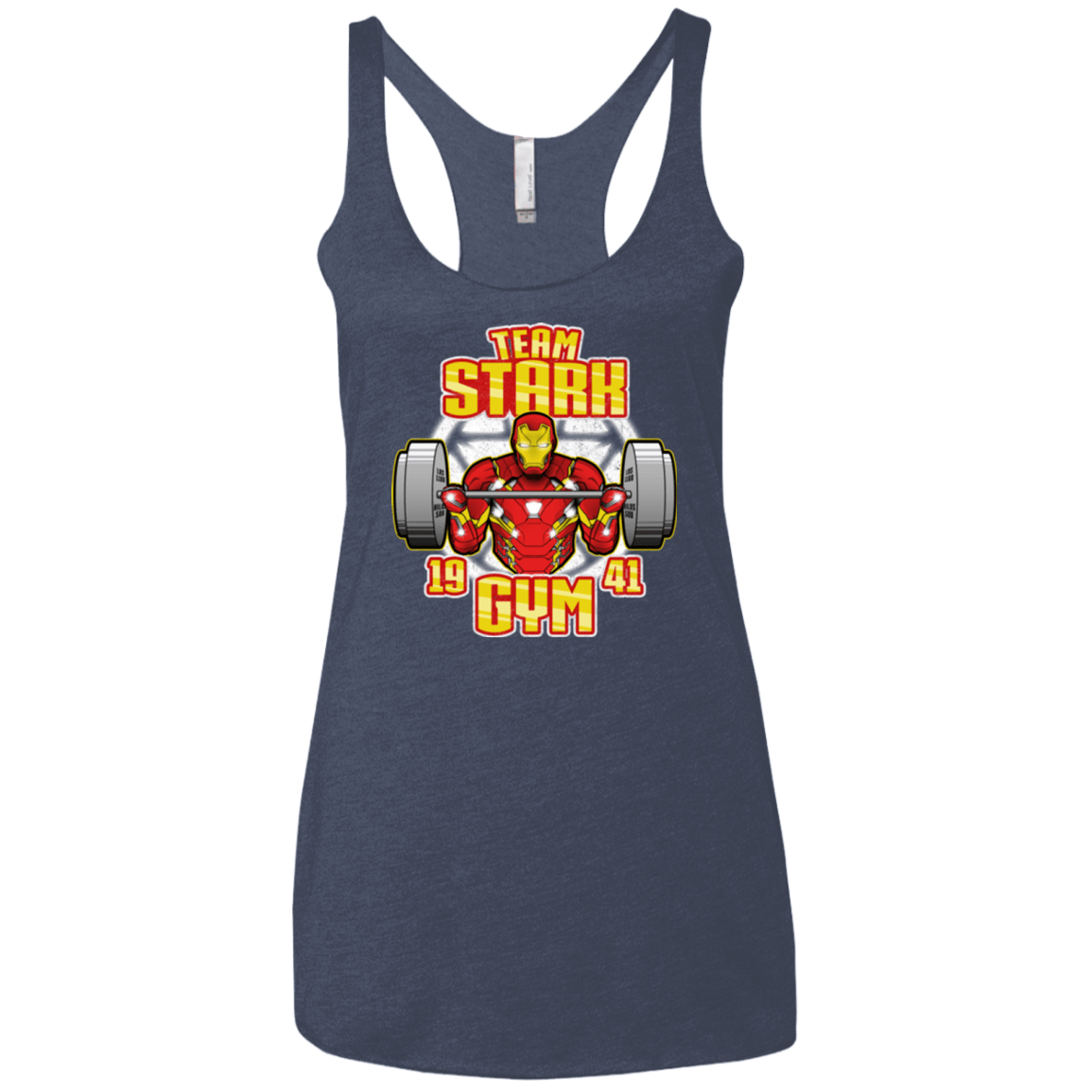 T-Shirts Vintage Navy / X-Small Team Stark Gym Women's Triblend Racerback Tank