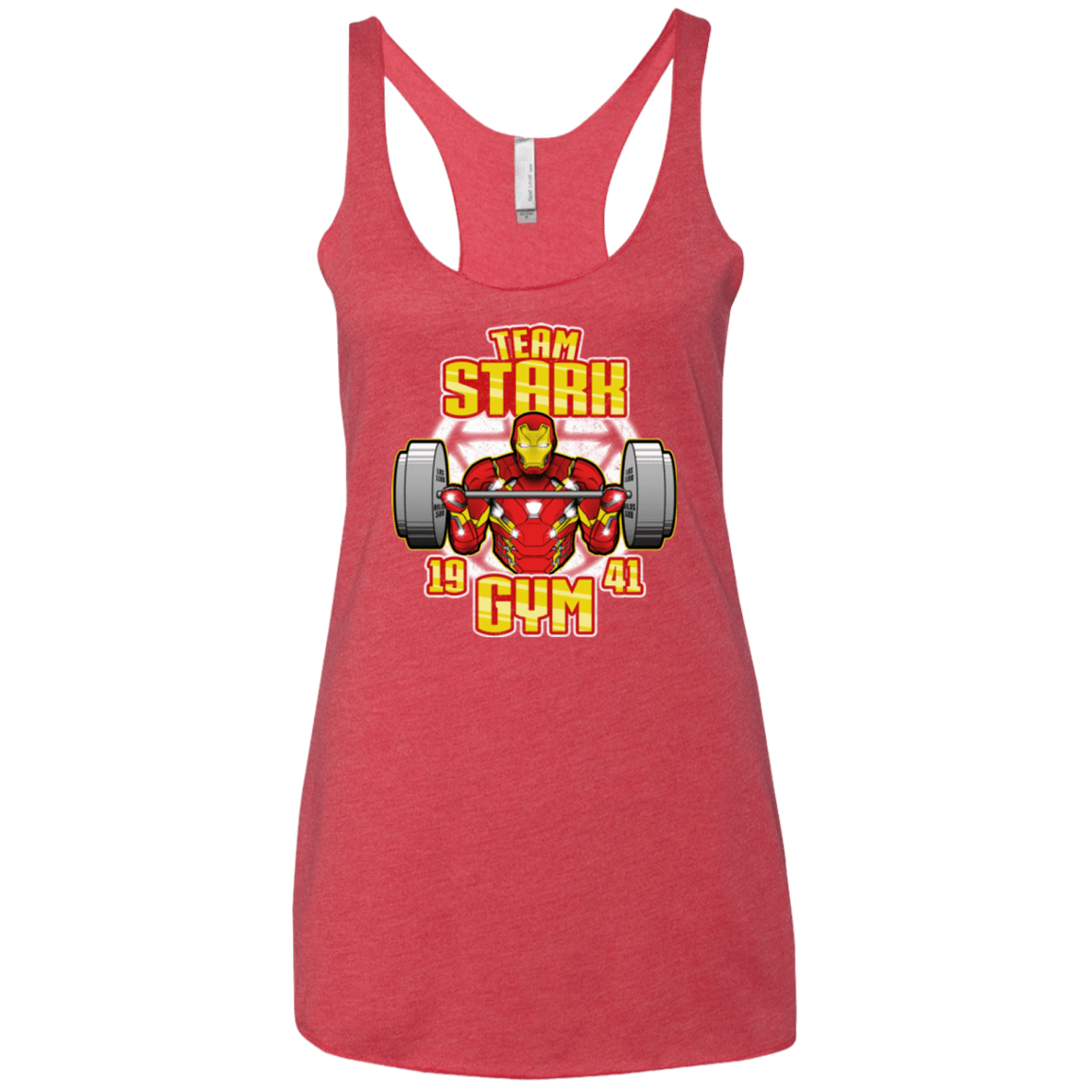T-Shirts Vintage Red / X-Small Team Stark Gym Women's Triblend Racerback Tank