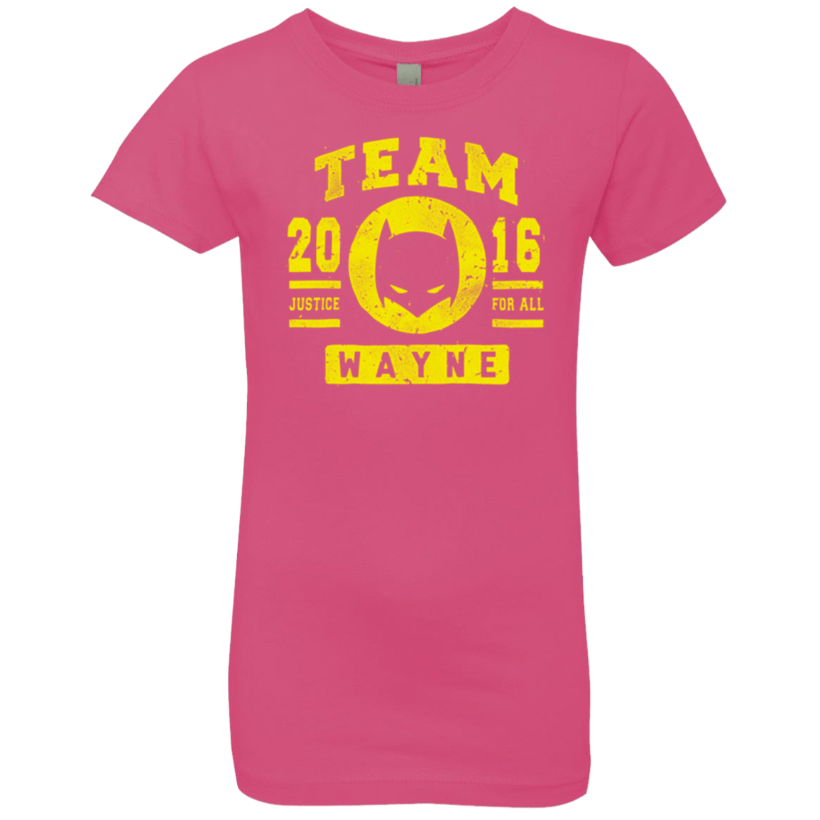 T-Shirts Hot Pink / YXS TEAM WAYNE Girls Premium T-Shirt