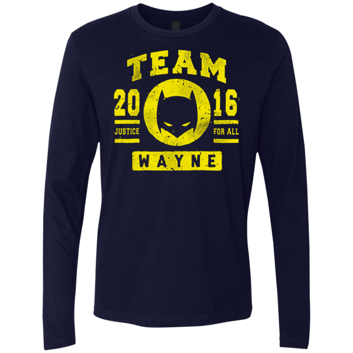 T-Shirts Midnight Navy / Small TEAM WAYNE Men's Premium Long Sleeve