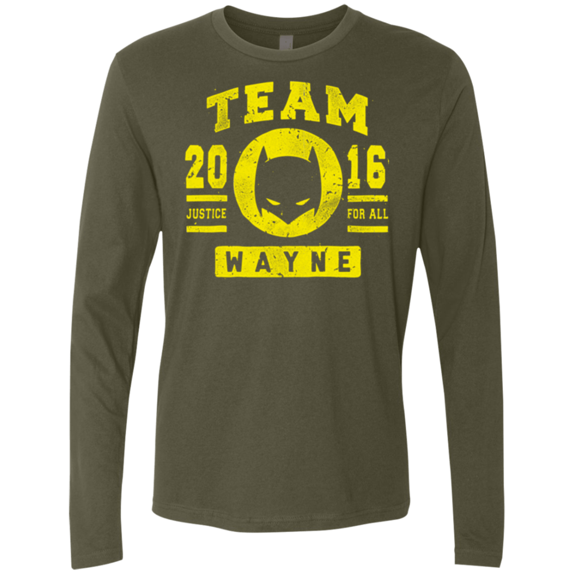 T-Shirts Military Green / Small TEAM WAYNE Men's Premium Long Sleeve