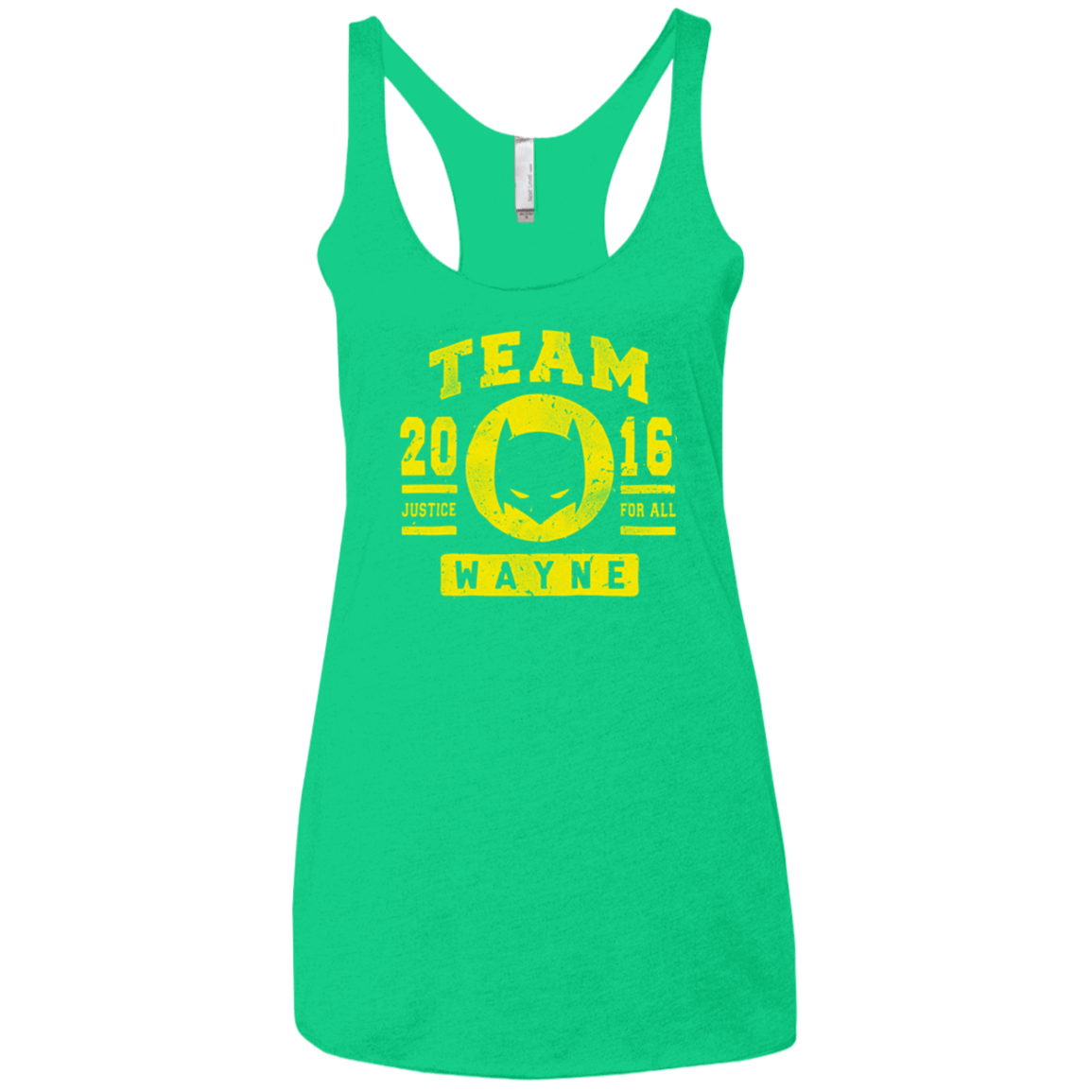 T-Shirts Envy / X-Small TEAM WAYNE Women's Triblend Racerback Tank