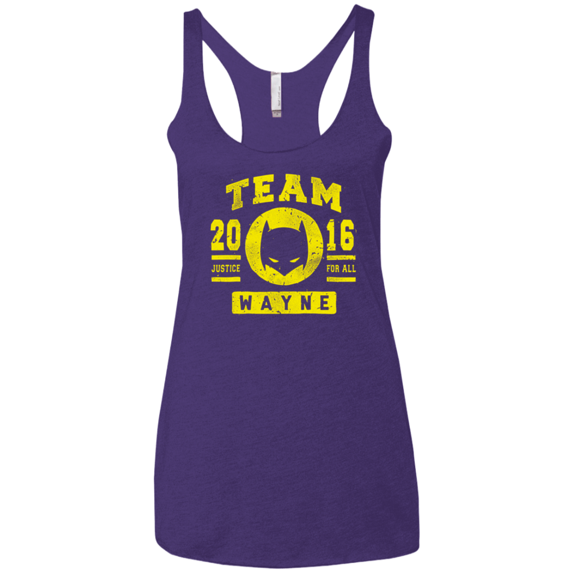T-Shirts Purple / X-Small TEAM WAYNE Women's Triblend Racerback Tank