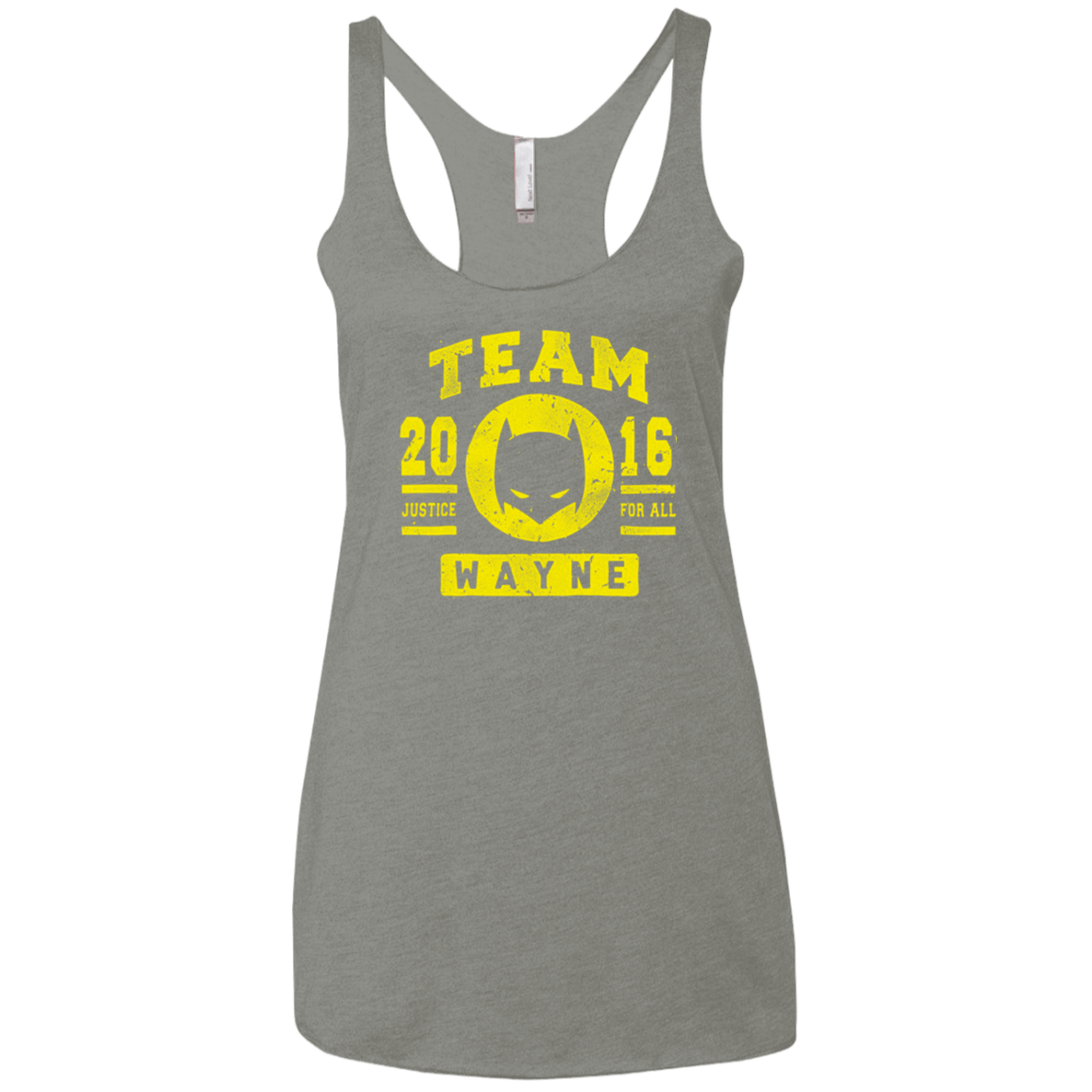 T-Shirts Venetian Grey / X-Small TEAM WAYNE Women's Triblend Racerback Tank