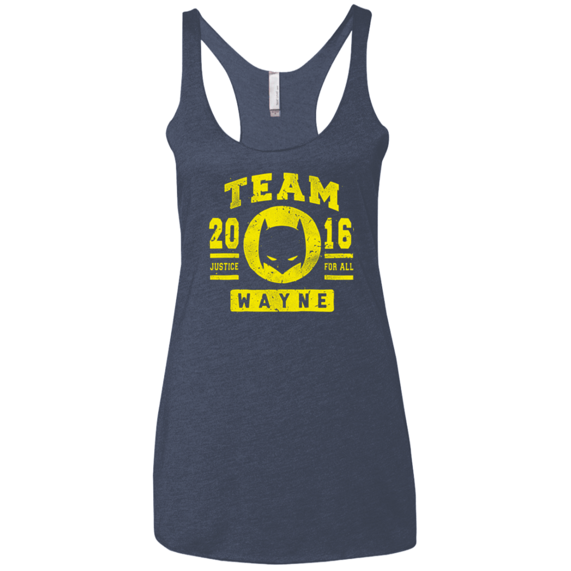 T-Shirts Vintage Navy / X-Small TEAM WAYNE Women's Triblend Racerback Tank