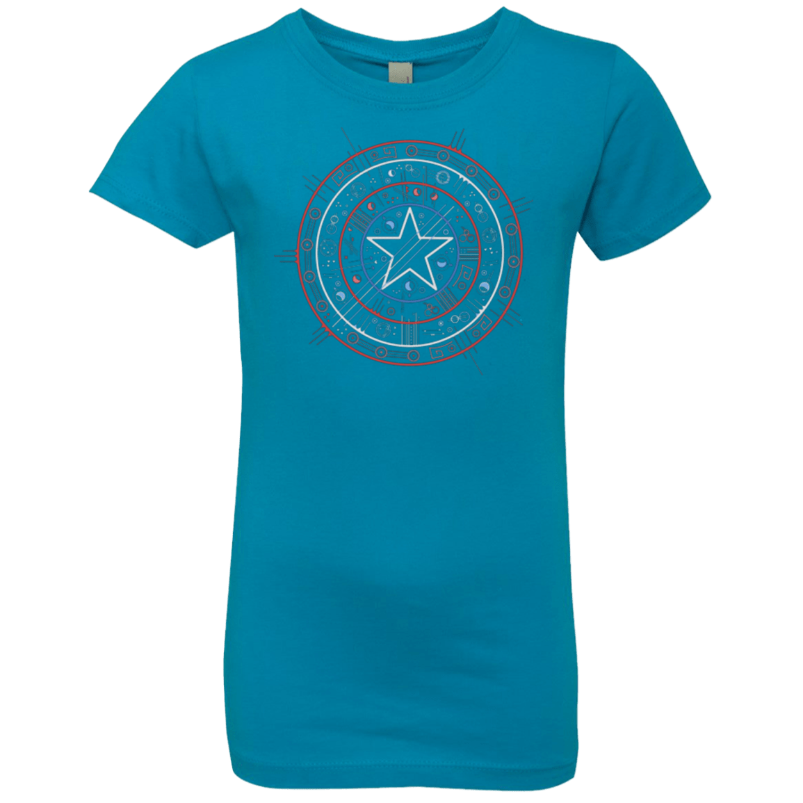 T-Shirts Turquoise / YXS Tech America Girls Premium T-Shirt