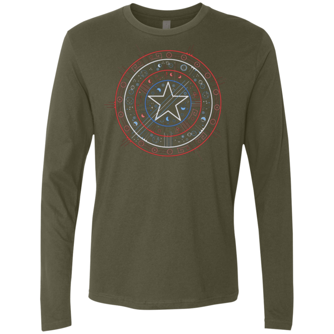T-Shirts Military Green / Small Tech America Men's Premium Long Sleeve