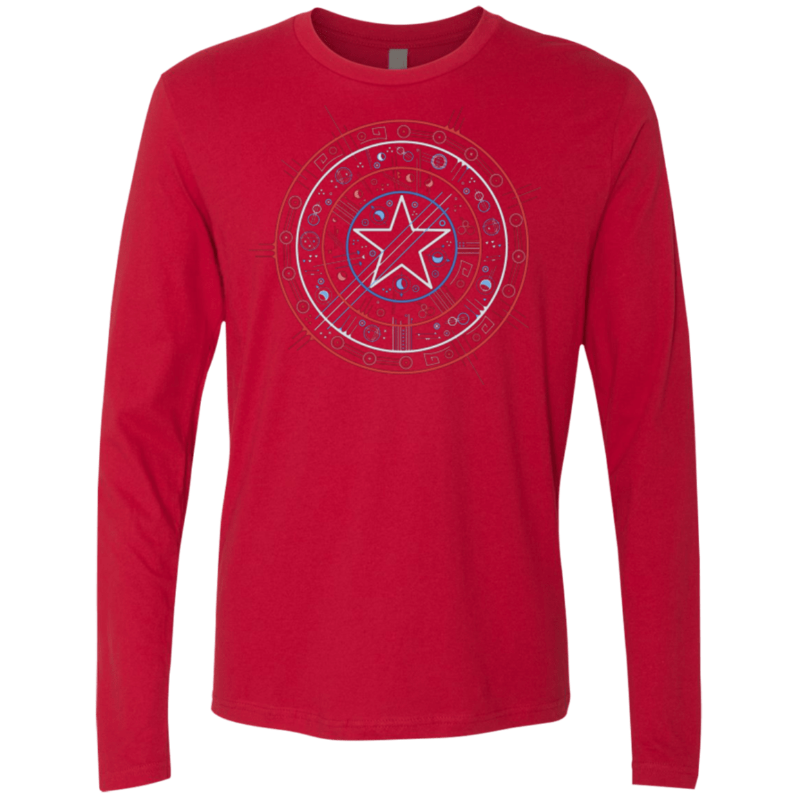 T-Shirts Red / Small Tech America Men's Premium Long Sleeve