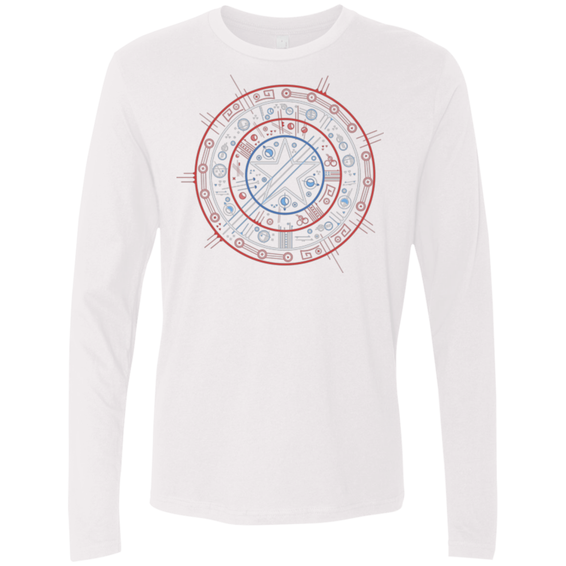 T-Shirts White / Small Tech America Men's Premium Long Sleeve