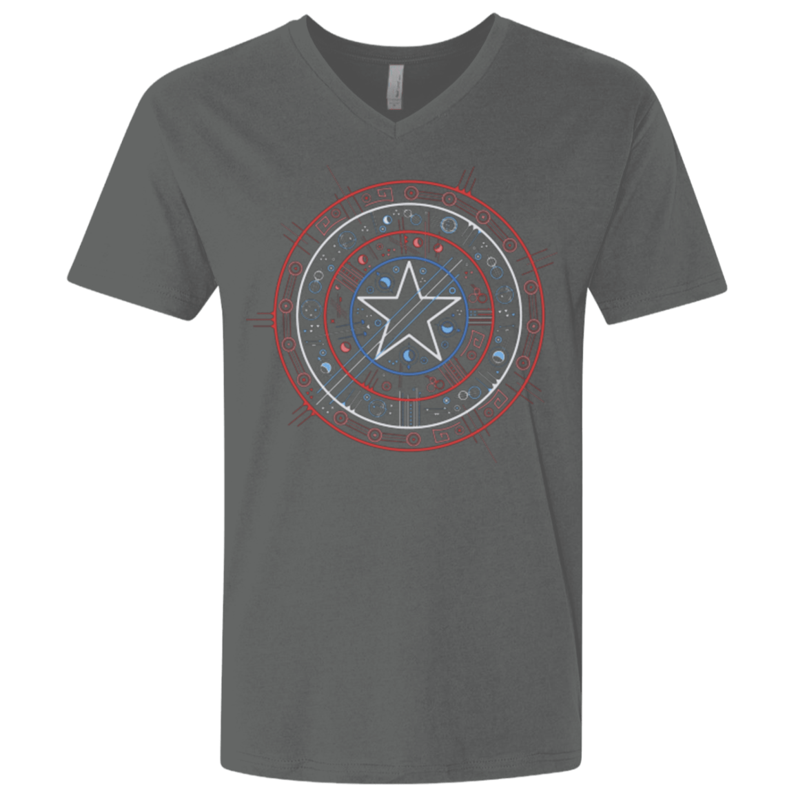 T-Shirts Heavy Metal / X-Small Tech America Men's Premium V-Neck