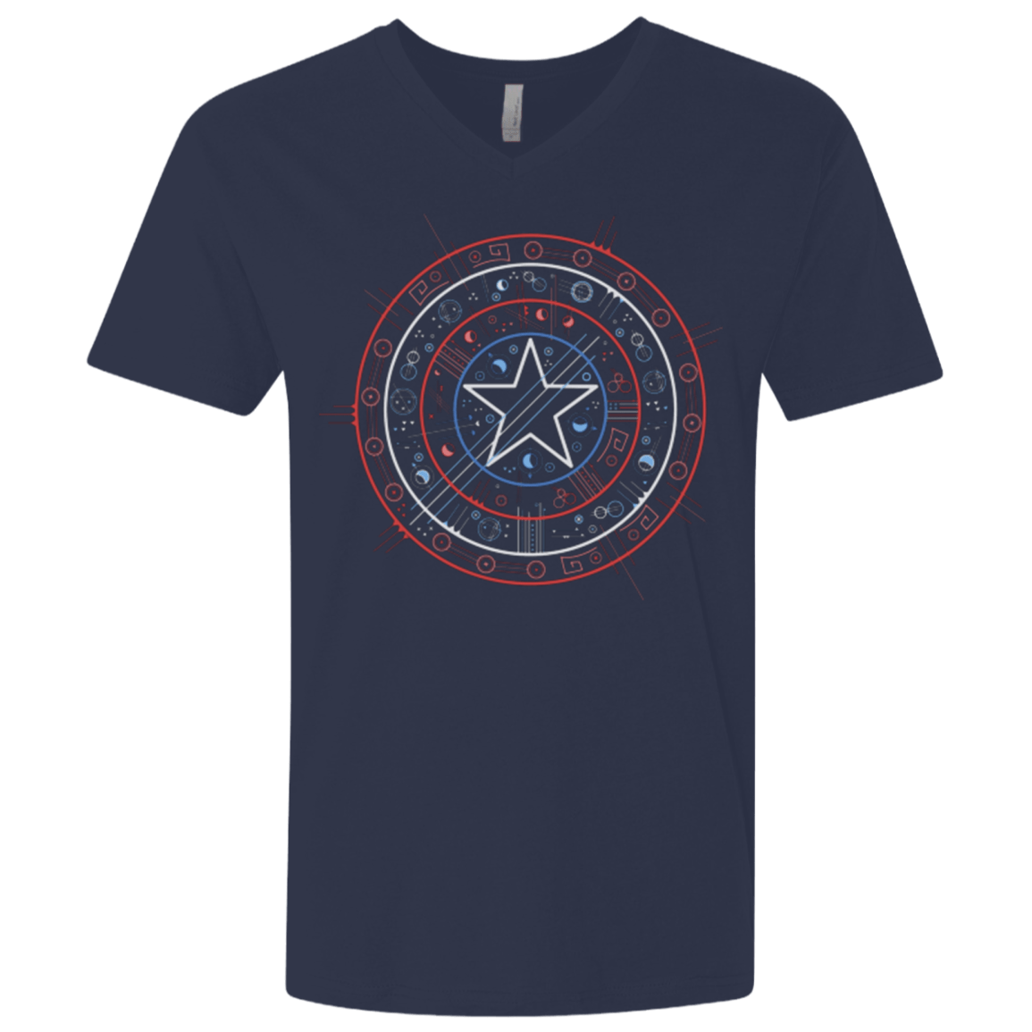T-Shirts Midnight Navy / X-Small Tech America Men's Premium V-Neck