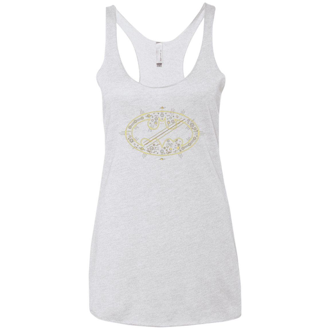 T-Shirts Heather White / X-Small Tech bat Women's Triblend Racerback Tank