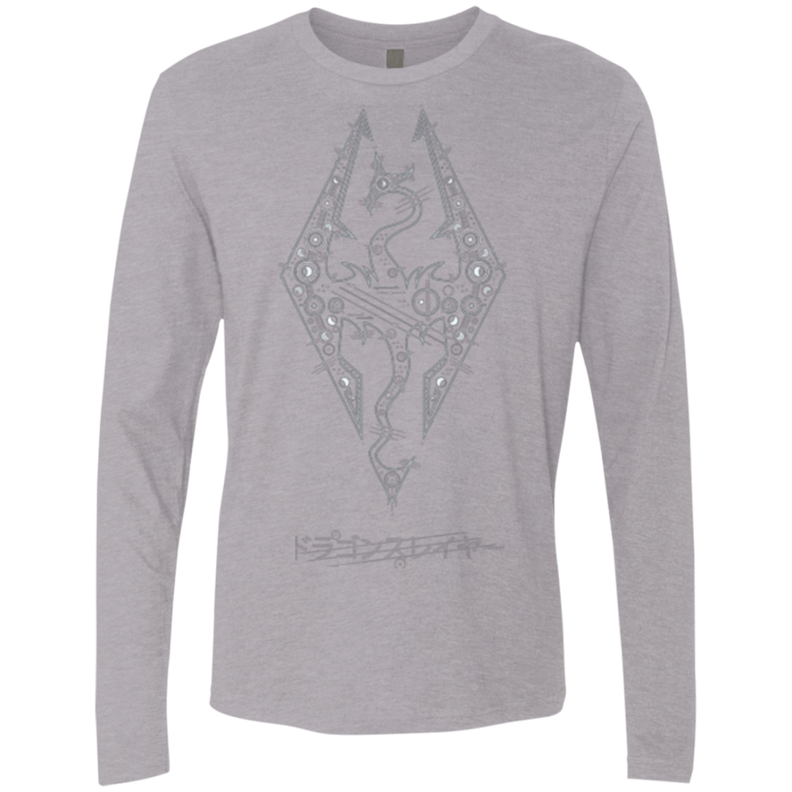 T-Shirts Heather Grey / Small Tech Draco Men's Premium Long Sleeve