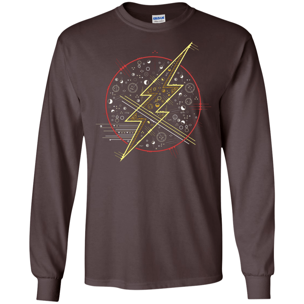 T-Shirts Dark Chocolate / S Tech Flash Men's Long Sleeve T-Shirt