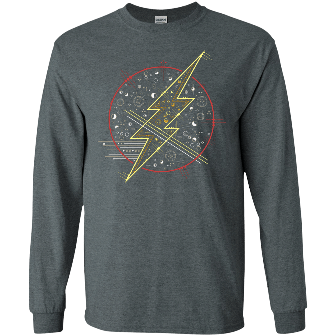 T-Shirts Dark Heather / S Tech Flash Men's Long Sleeve T-Shirt