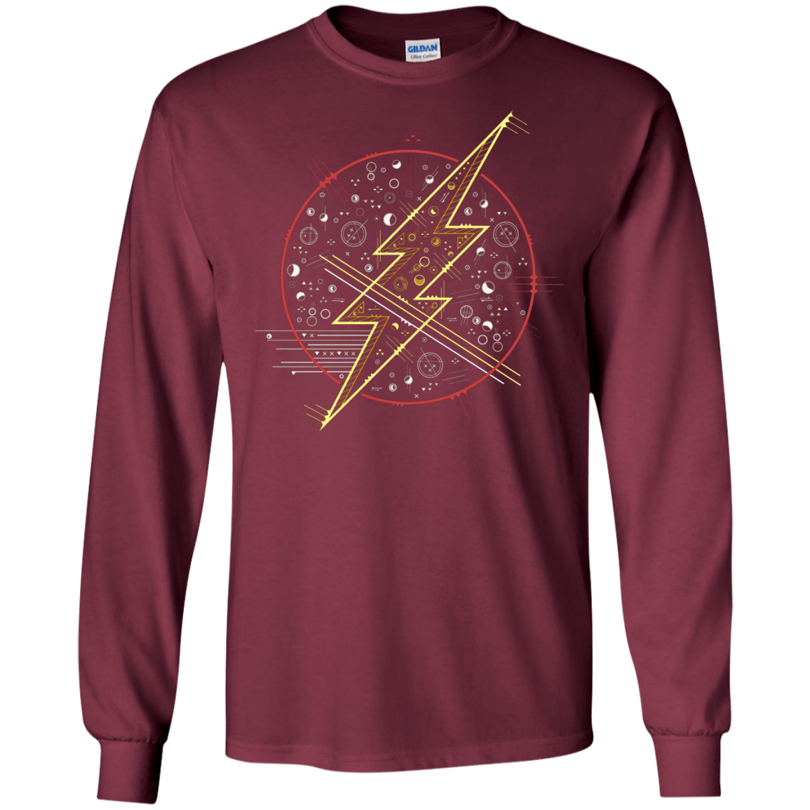 T-Shirts Maroon / S Tech Flash Men's Long Sleeve T-Shirt