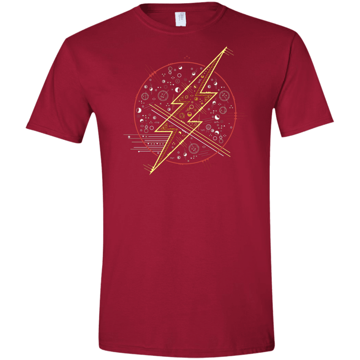 T-Shirts Cardinal Red / S Tech Flash Men's Semi-Fitted Softstyle