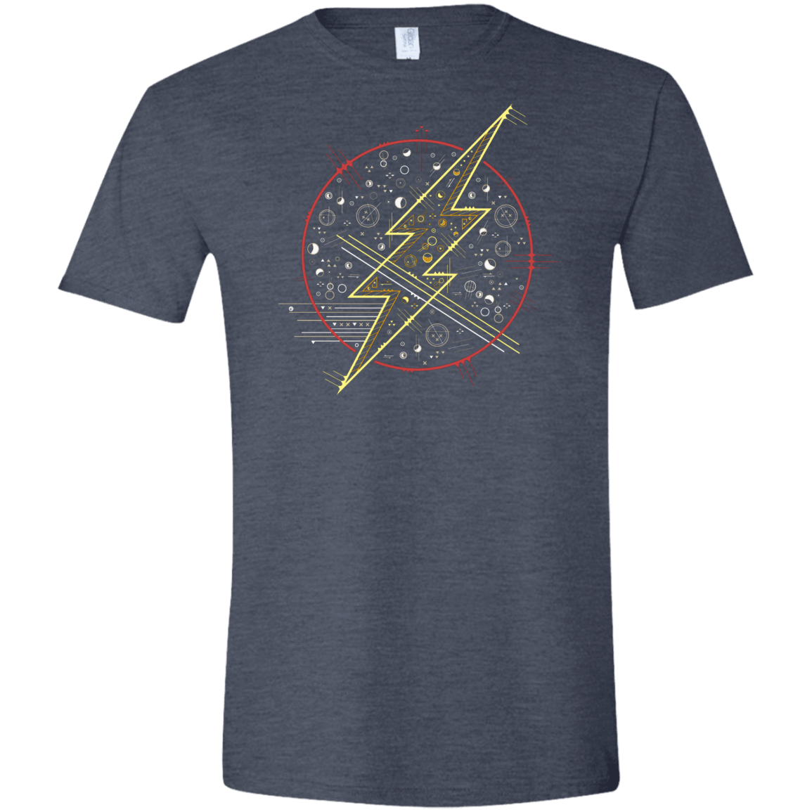 T-Shirts Heather Navy / S Tech Flash Men's Semi-Fitted Softstyle