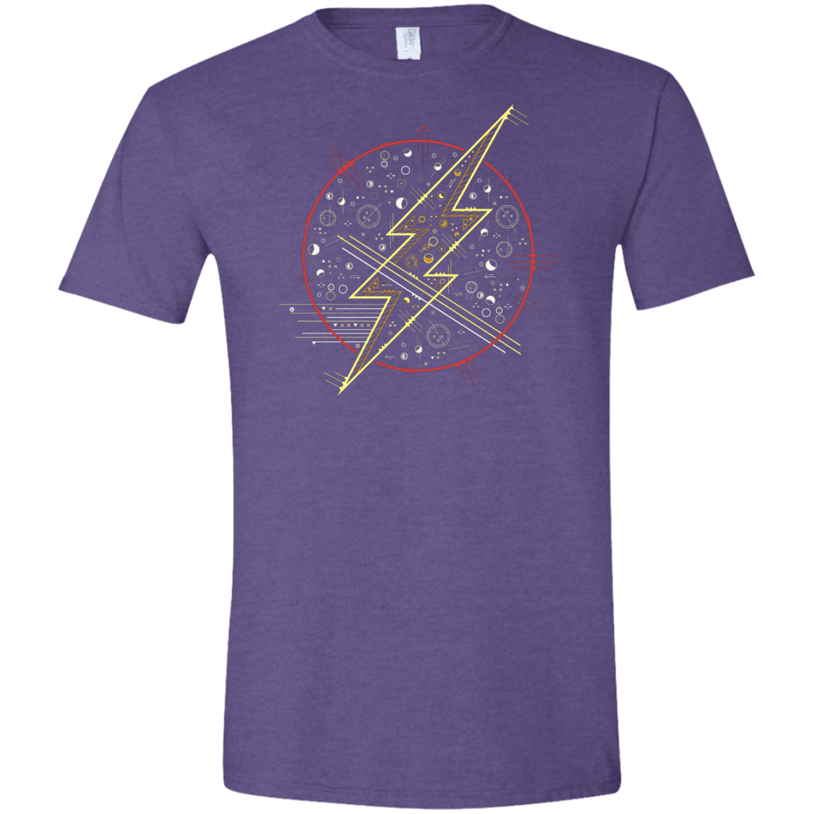 T-Shirts Heather Purple / S Tech Flash Men's Semi-Fitted Softstyle