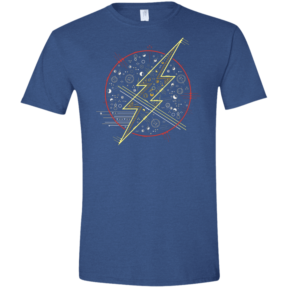 T-Shirts Heather Royal / X-Small Tech Flash Men's Semi-Fitted Softstyle