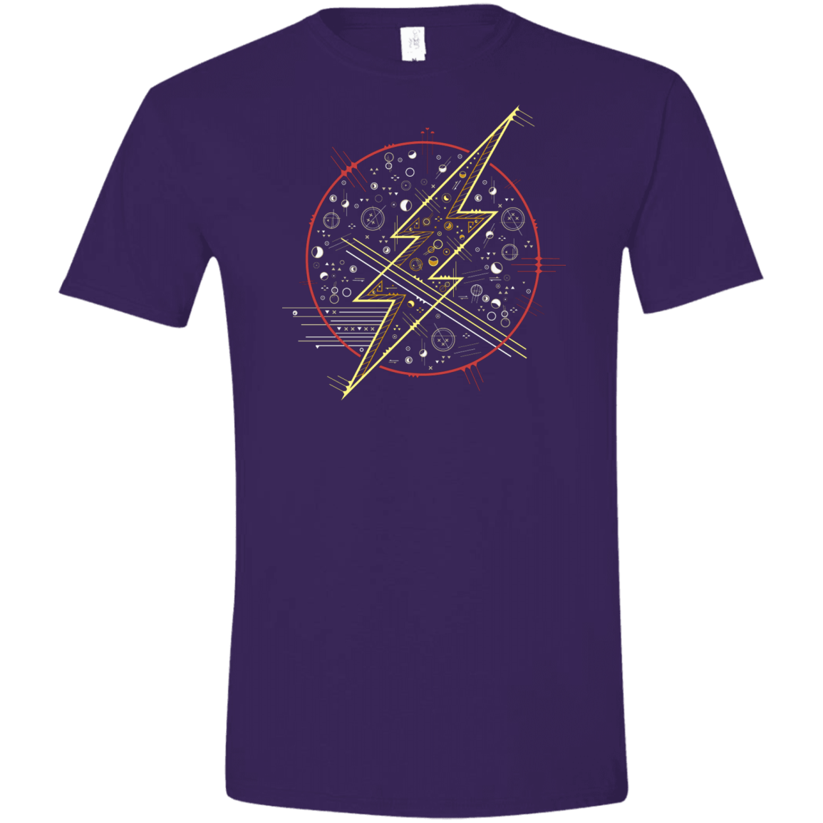 T-Shirts Purple / S Tech Flash Men's Semi-Fitted Softstyle