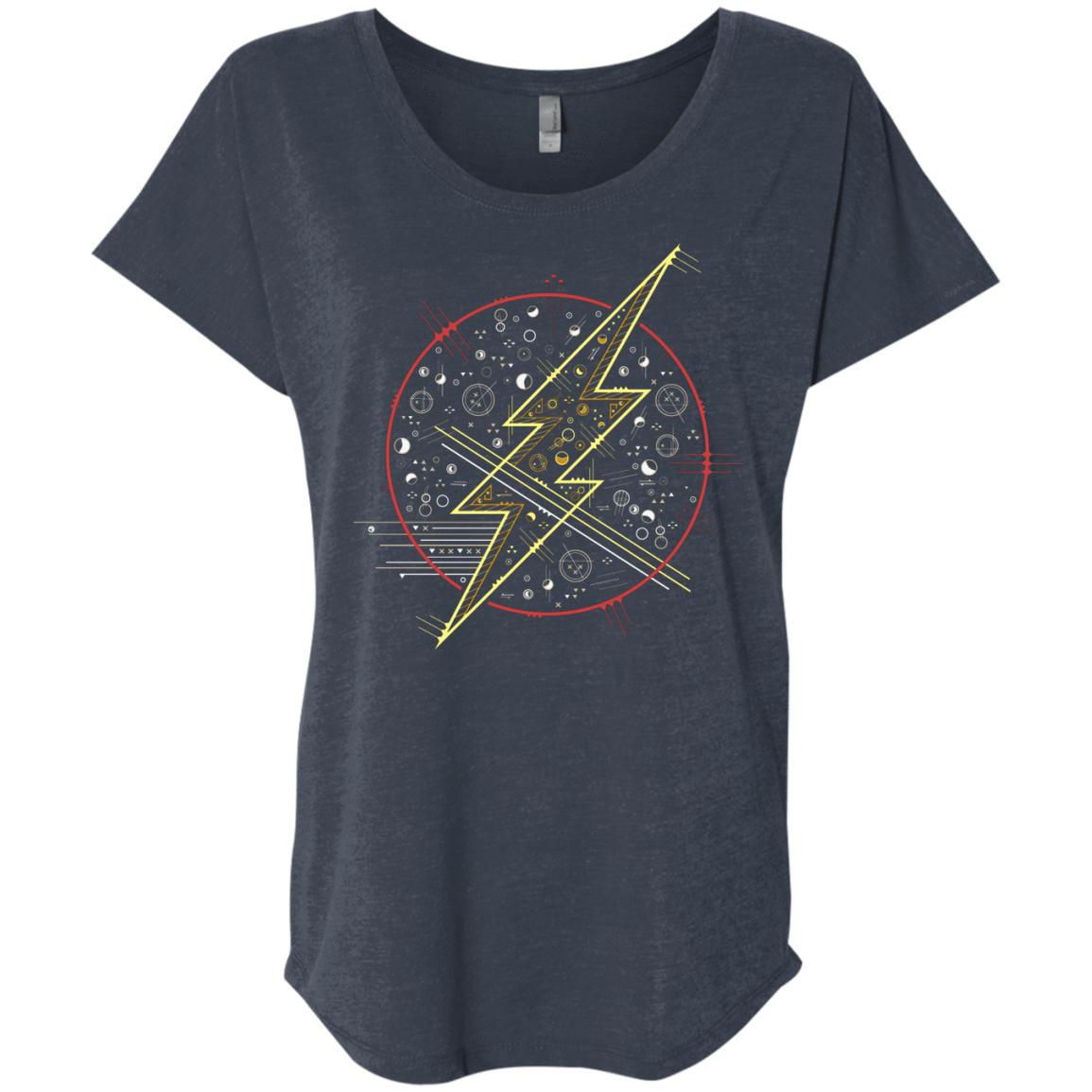 T-Shirts Vintage Navy / X-Small Tech Flash Triblend Dolman Sleeve