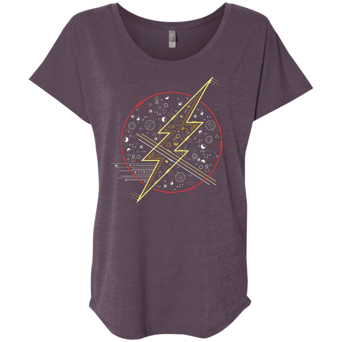 T-Shirts Vintage Purple / X-Small Tech Flash Triblend Dolman Sleeve