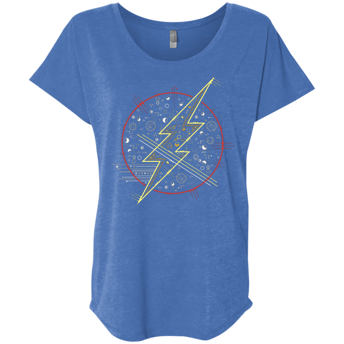 T-Shirts Vintage Royal / X-Small Tech Flash Triblend Dolman Sleeve