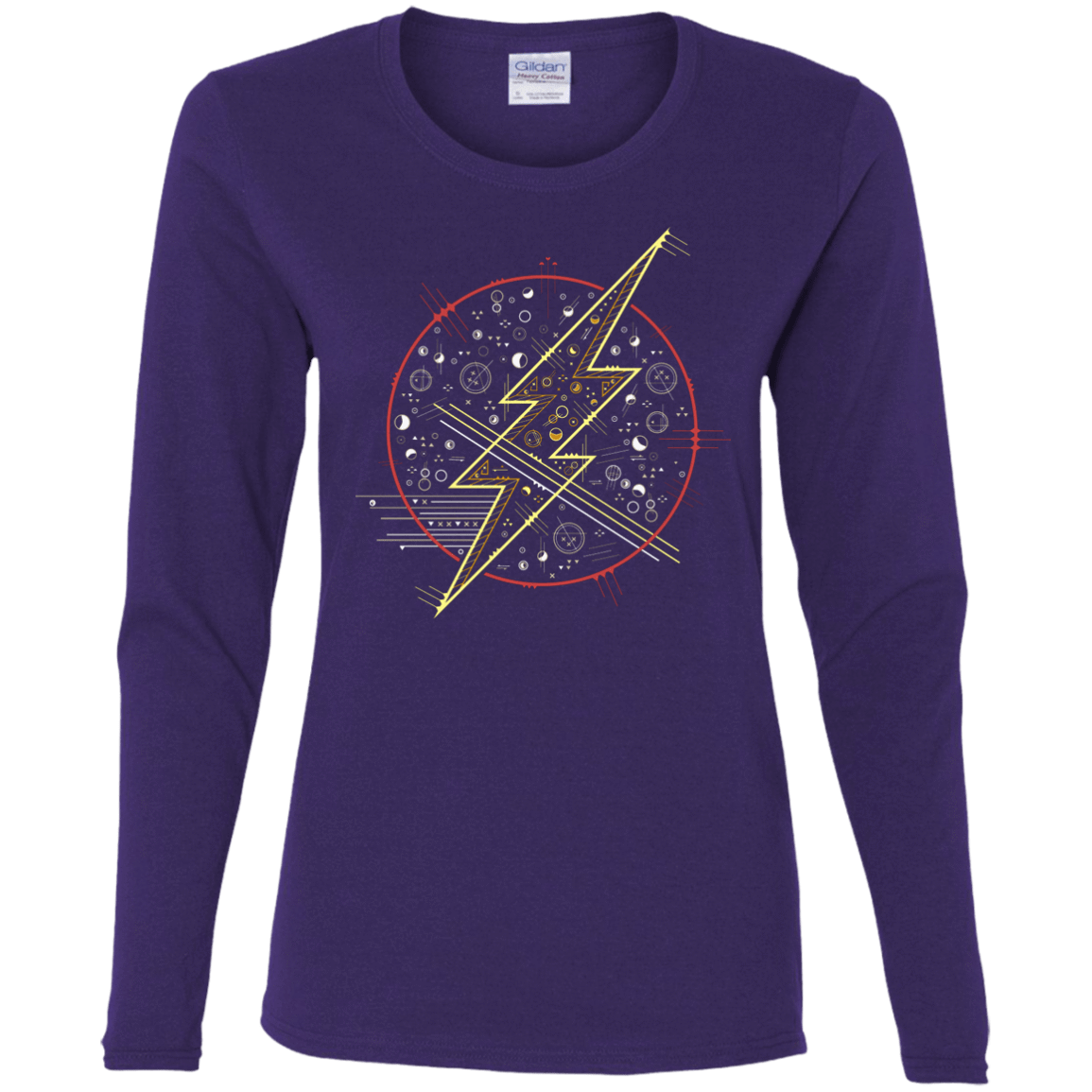 T-Shirts Purple / S Tech Flash Women's Long Sleeve T-Shirt