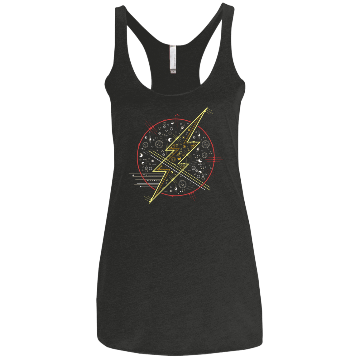 T-Shirts Vintage Black / X-Small Tech Flash Women's Triblend Racerback Tank