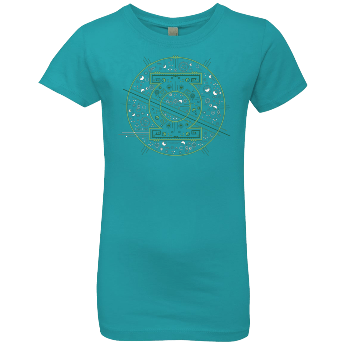 T-Shirts Tahiti Blue / YXS Tech lantern Girls Premium T-Shirt