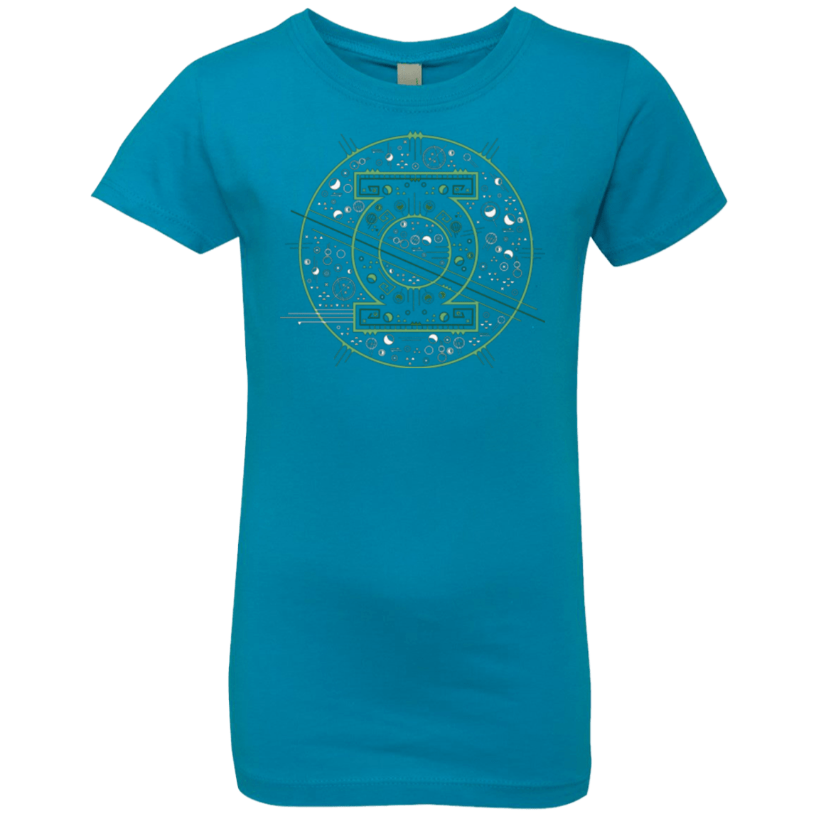 T-Shirts Turquoise / YXS Tech lantern Girls Premium T-Shirt
