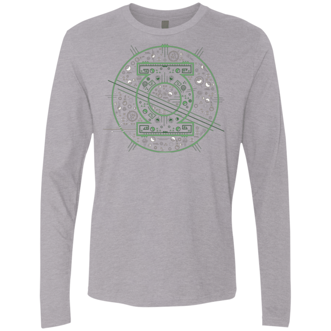 T-Shirts Heather Grey / Small Tech lantern Men's Premium Long Sleeve