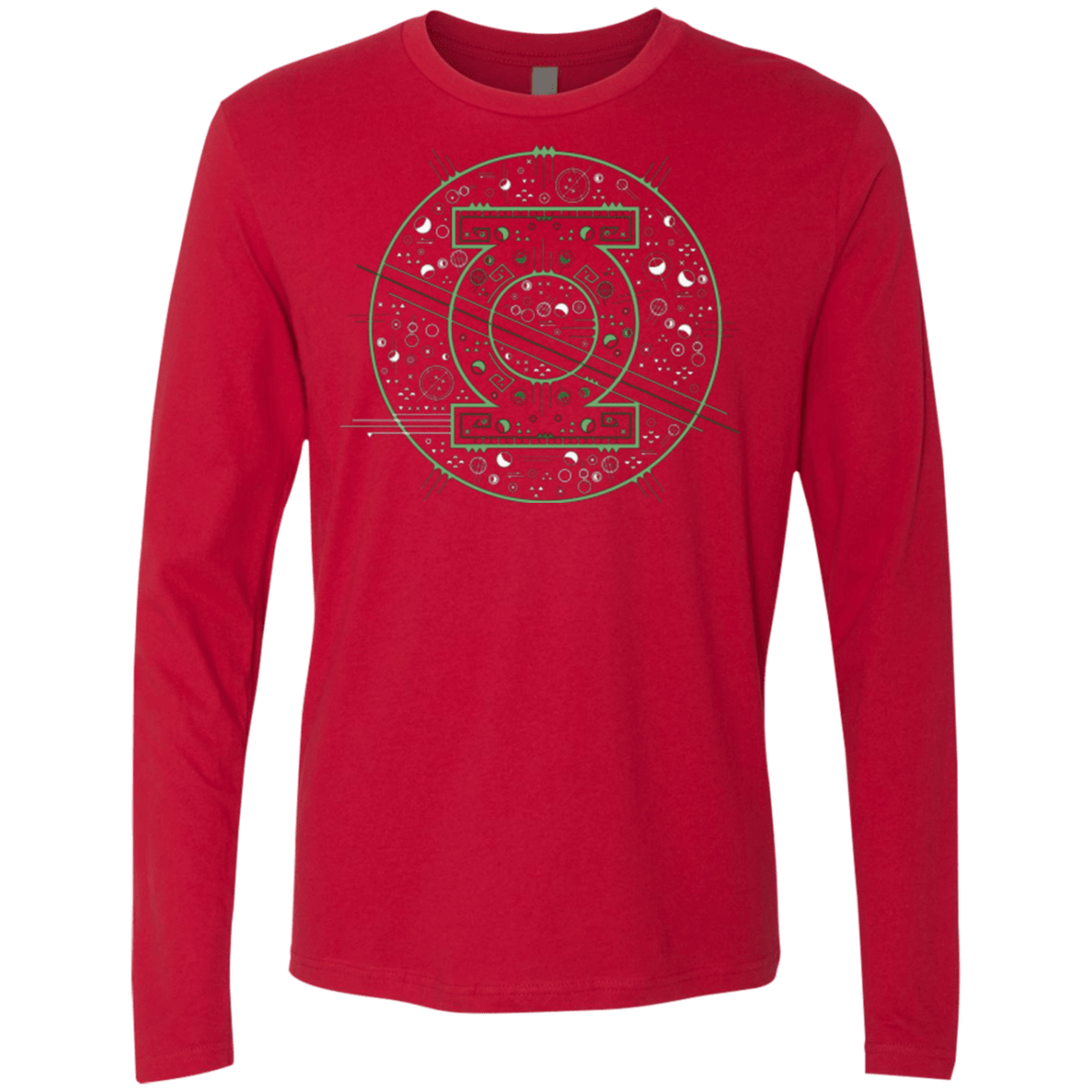 T-Shirts Red / Small Tech lantern Men's Premium Long Sleeve