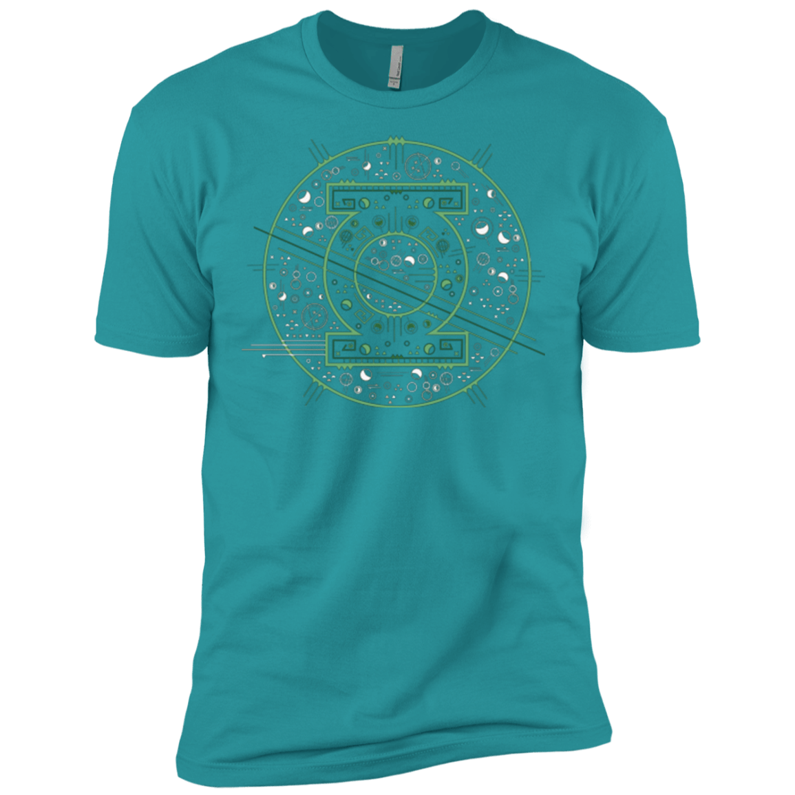 T-Shirts Tahiti Blue / X-Small Tech lantern Men's Premium T-Shirt