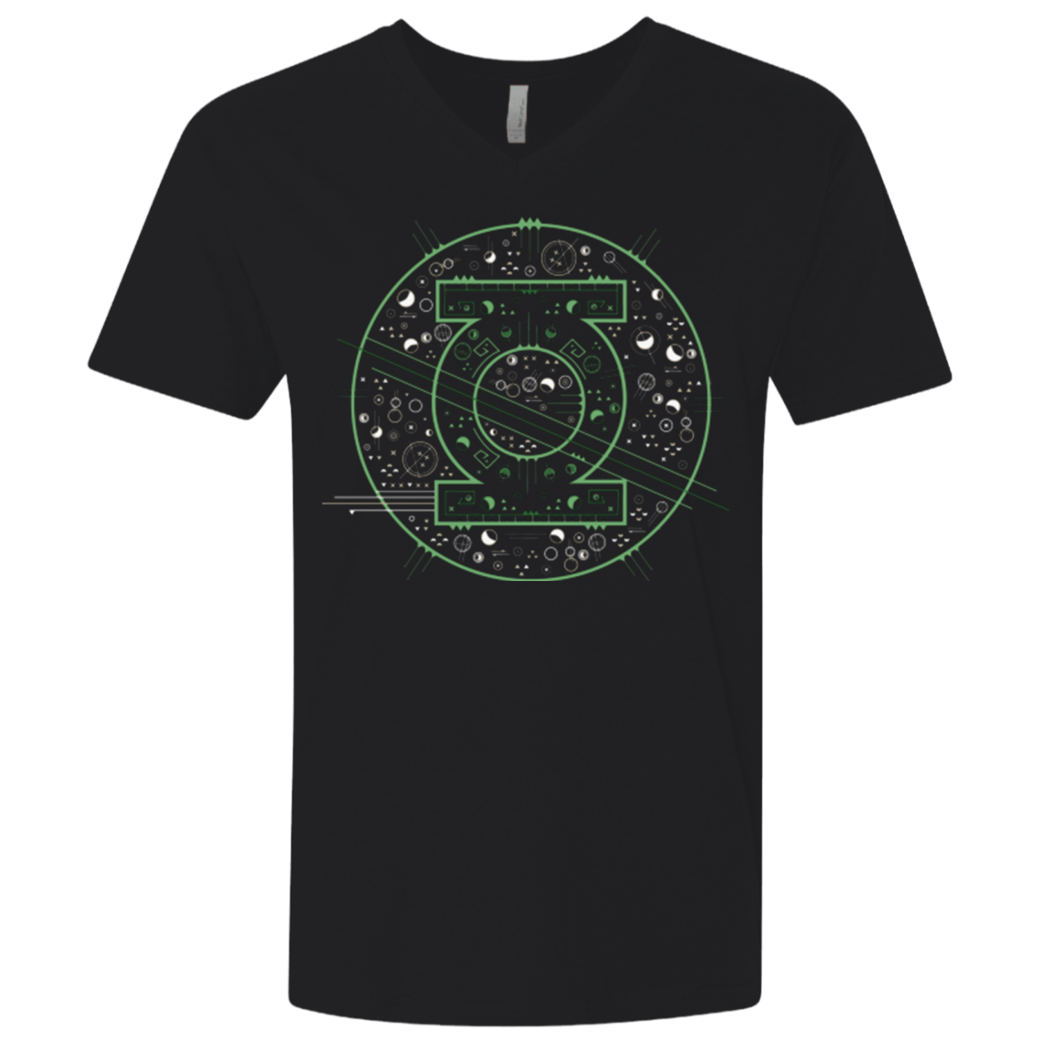 T-Shirts Black / X-Small Tech lantern Men's Premium V-Neck