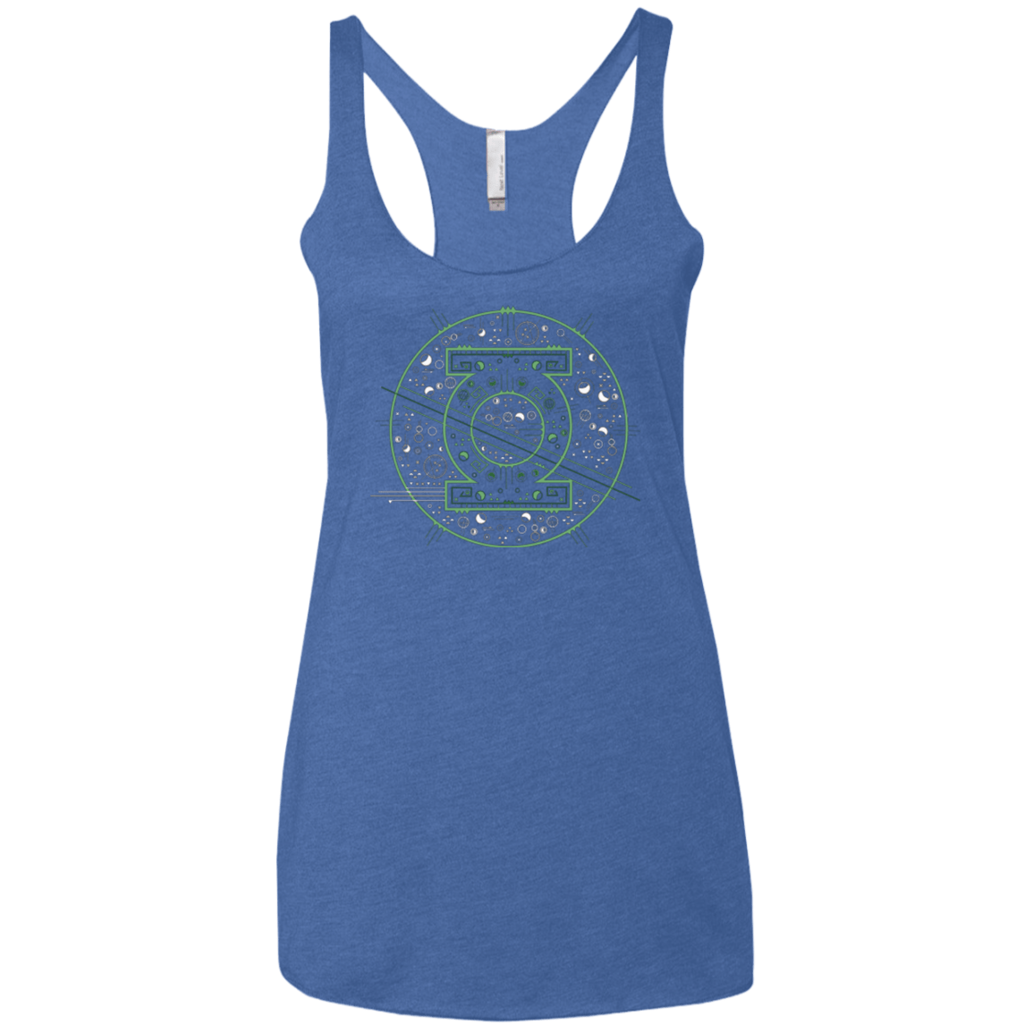 T-Shirts Vintage Royal / X-Small Tech lantern Women's Triblend Racerback Tank