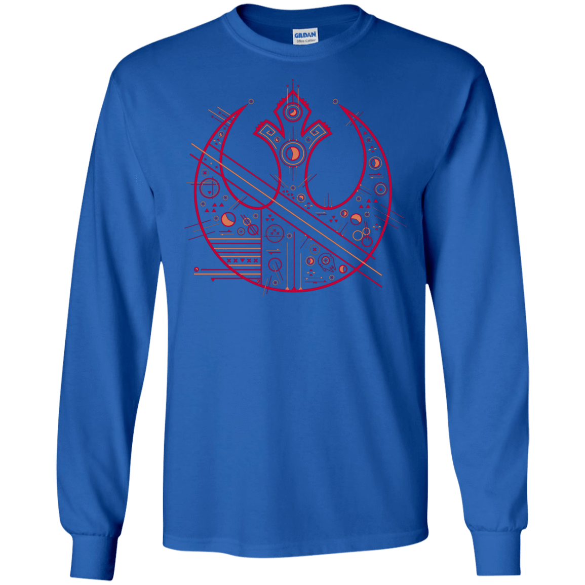 T-Shirts Royal / S Tech Rebel Men's Long Sleeve T-Shirt