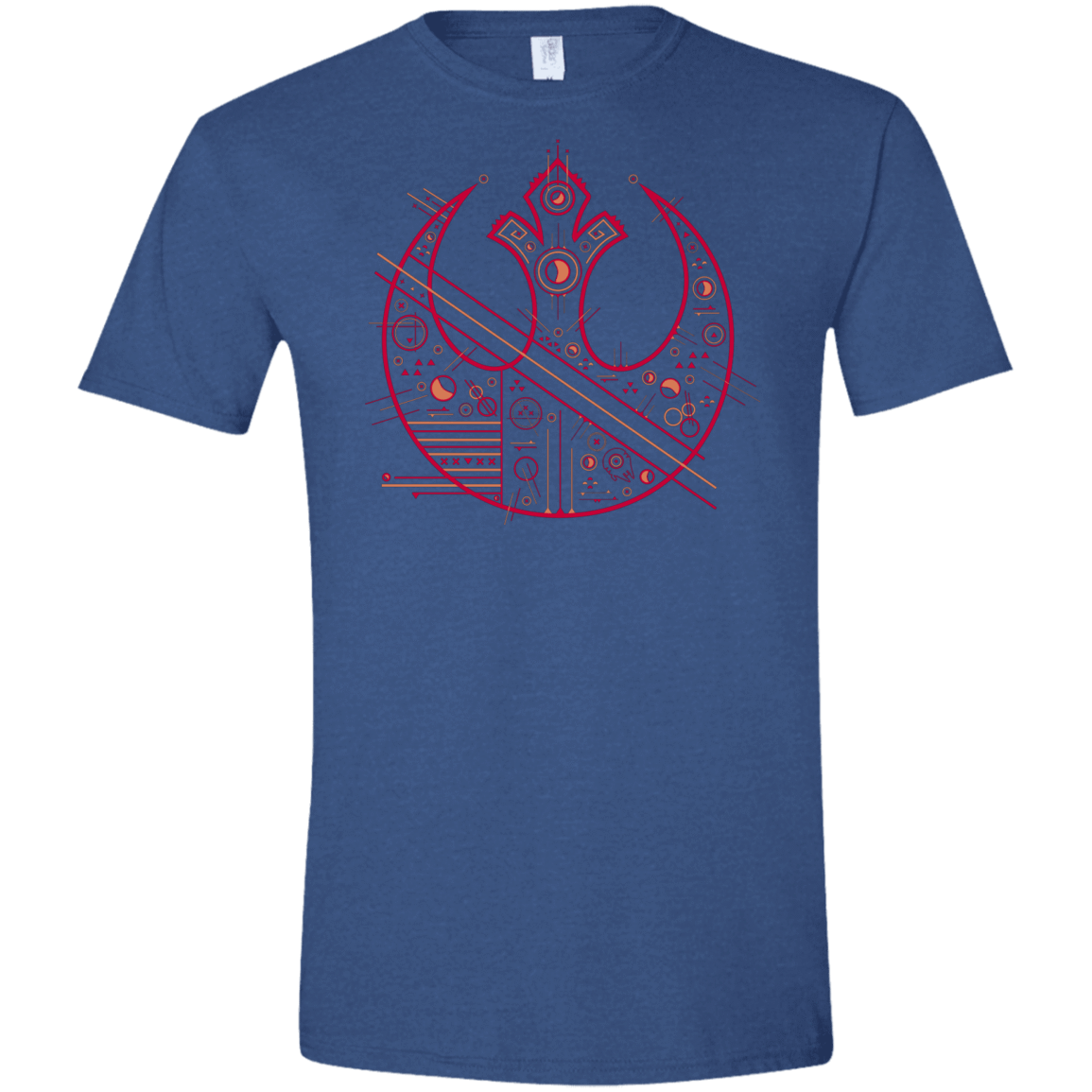 T-Shirts Heather Royal / X-Small Tech Rebel Men's Semi-Fitted Softstyle