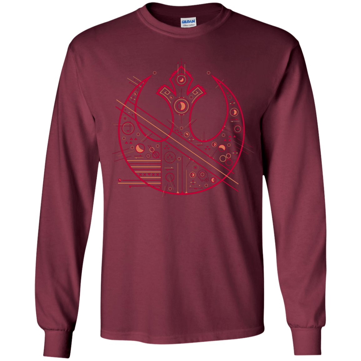 T-Shirts Maroon / YS Tech Rebel Youth Long Sleeve T-Shirt