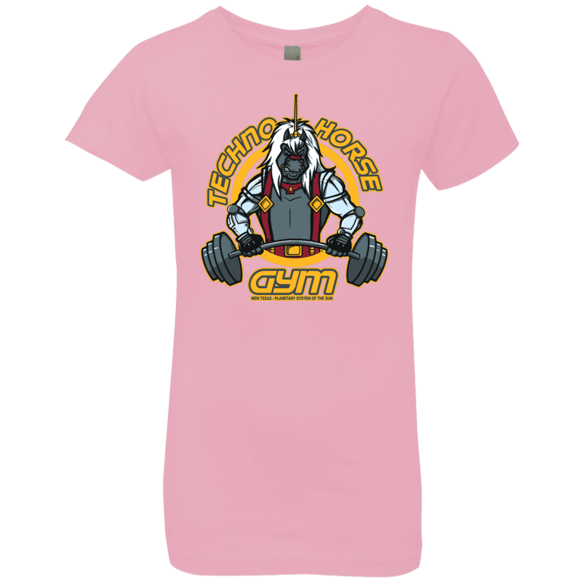 T-Shirts Light Pink / YXS Techno Horse Gym Girls Premium T-Shirt