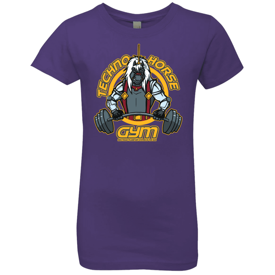 T-Shirts Purple Rush / YXS Techno Horse Gym Girls Premium T-Shirt
