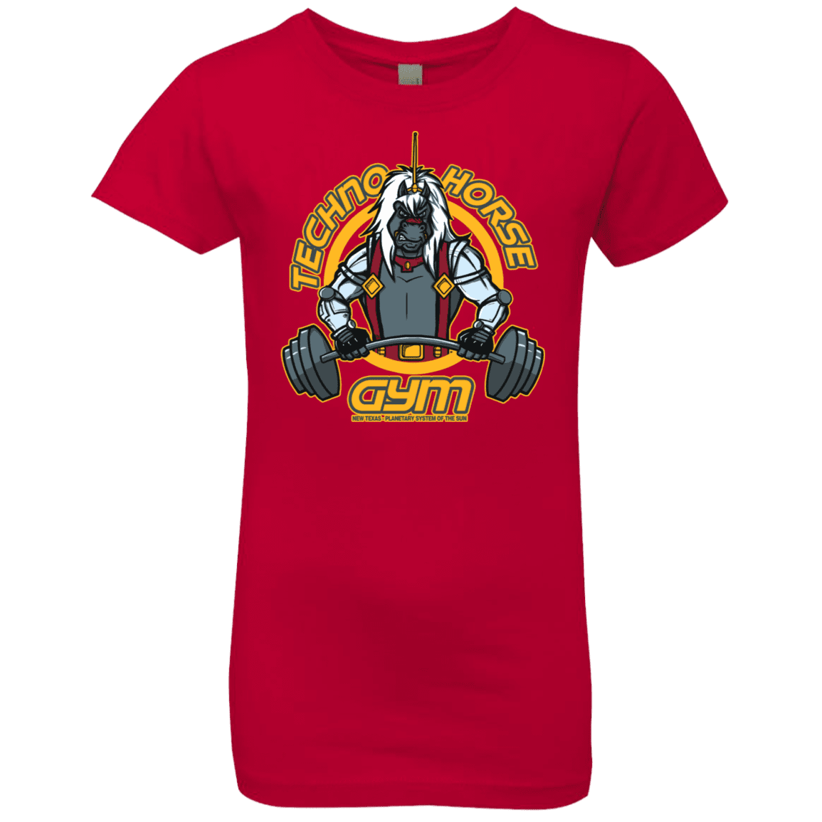 T-Shirts Red / YXS Techno Horse Gym Girls Premium T-Shirt
