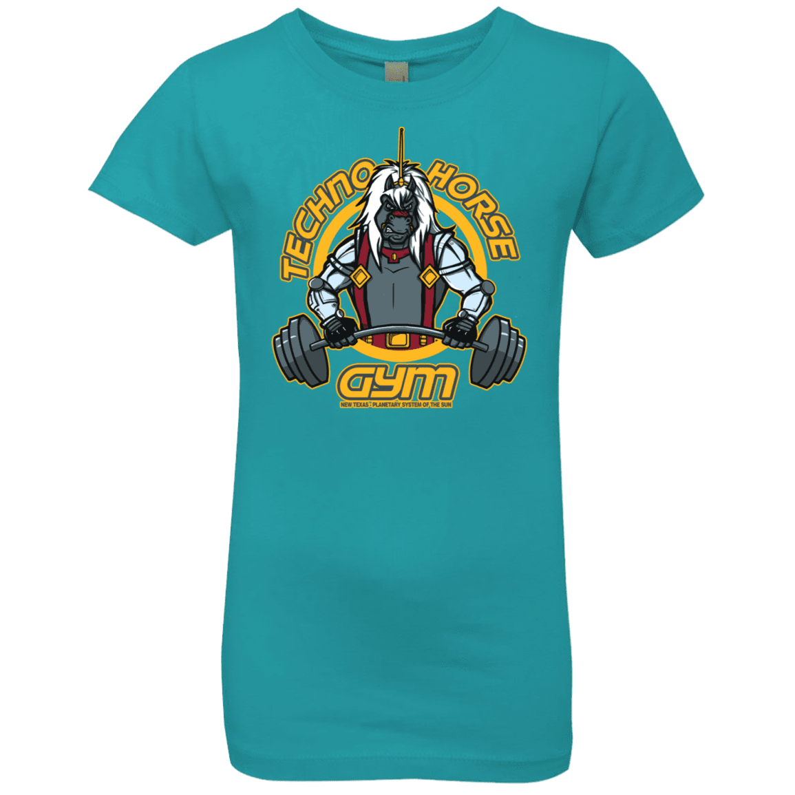 T-Shirts Tahiti Blue / YXS Techno Horse Gym Girls Premium T-Shirt